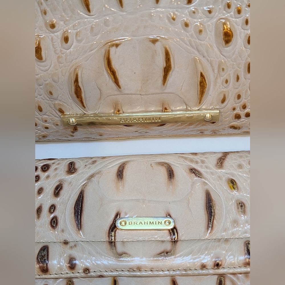 Brahmin Mini Duxbury With Trifold Matching Wallet In Champagne Melbourne - Picture 2 of 15